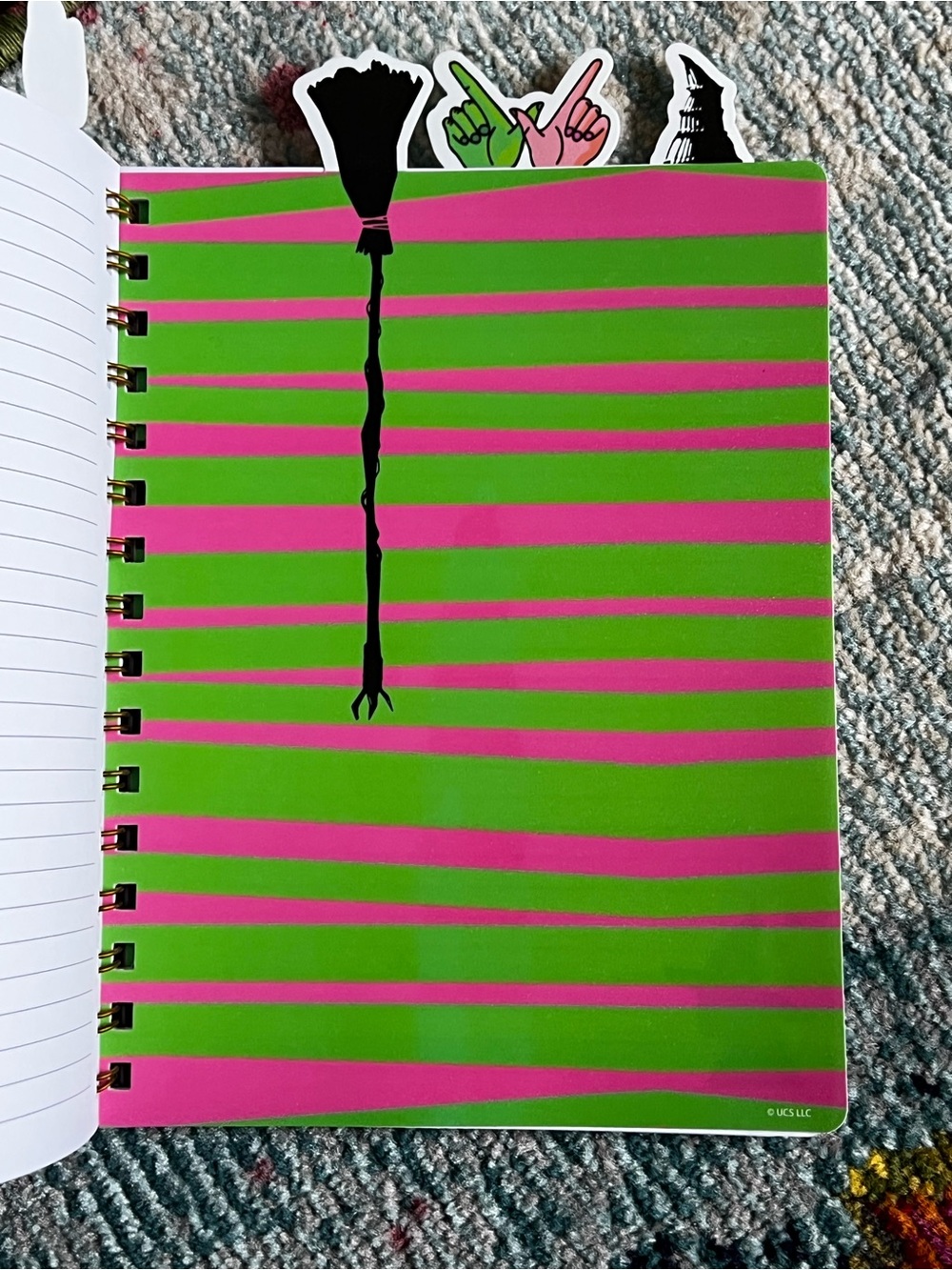 Elphaba Green Witch Spiral Notebook - Picture 4 of 6